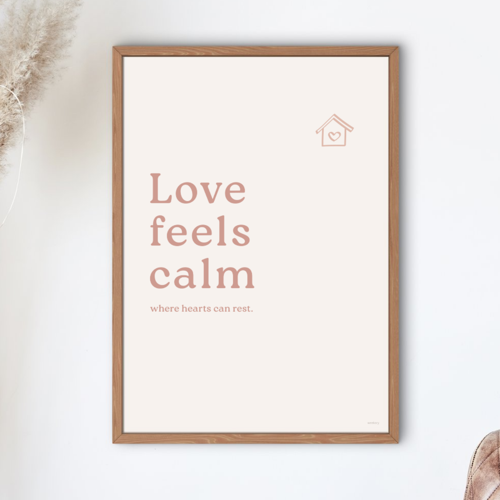 Love feels calm