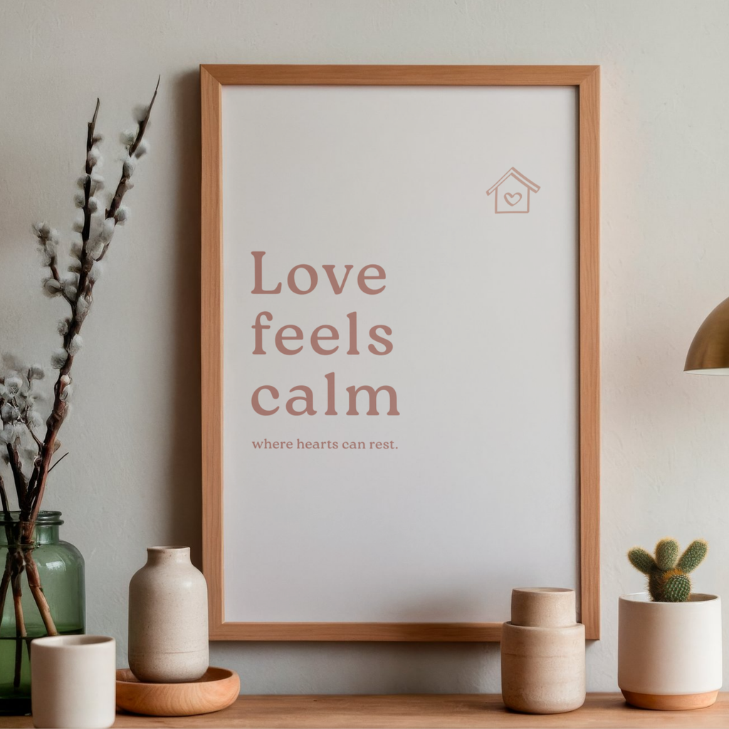 Love feels calm