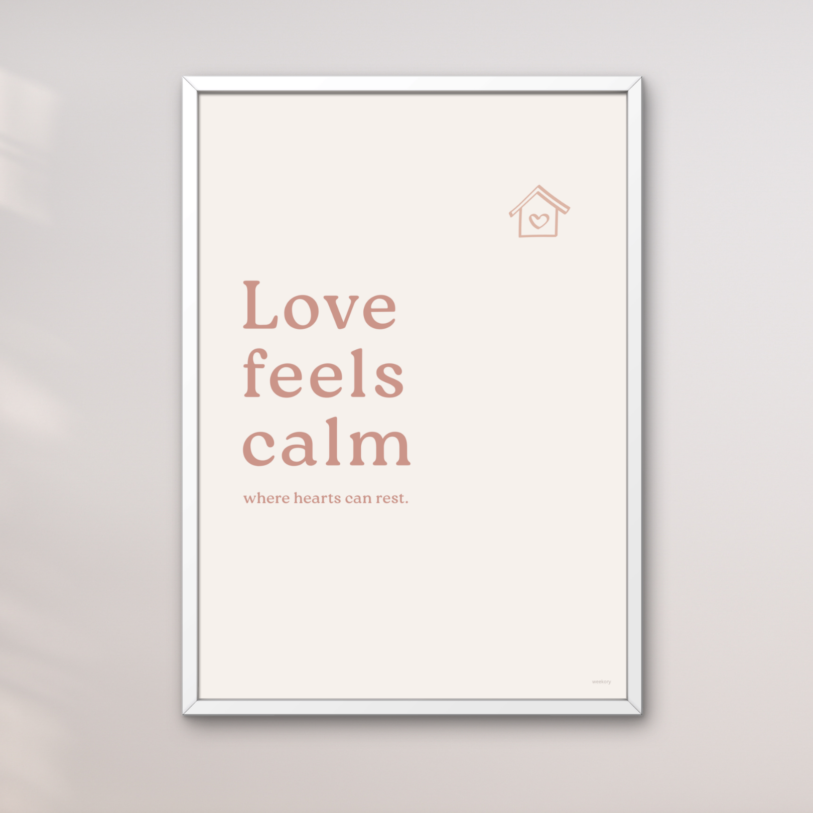 Love feels calm