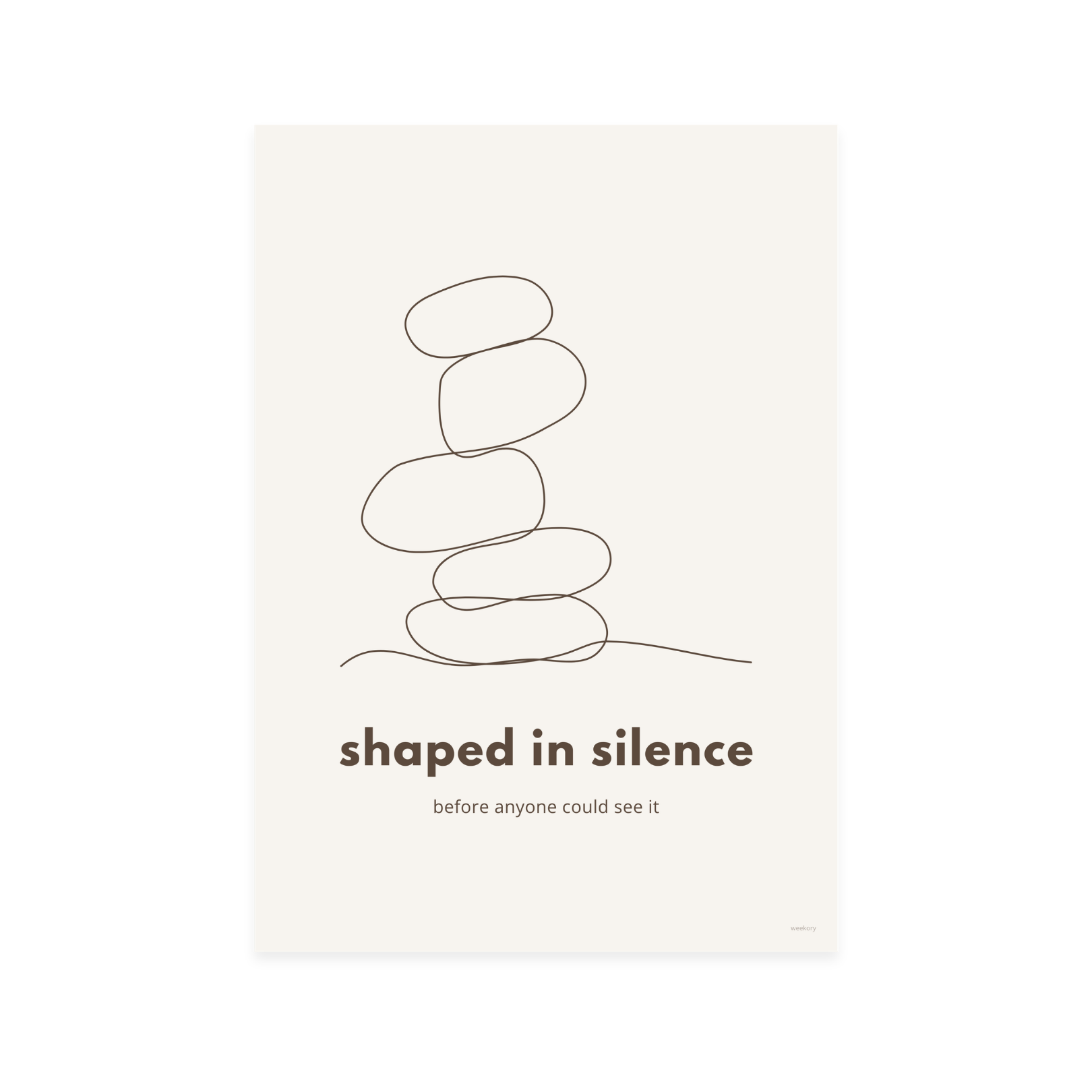 Shaped in silence