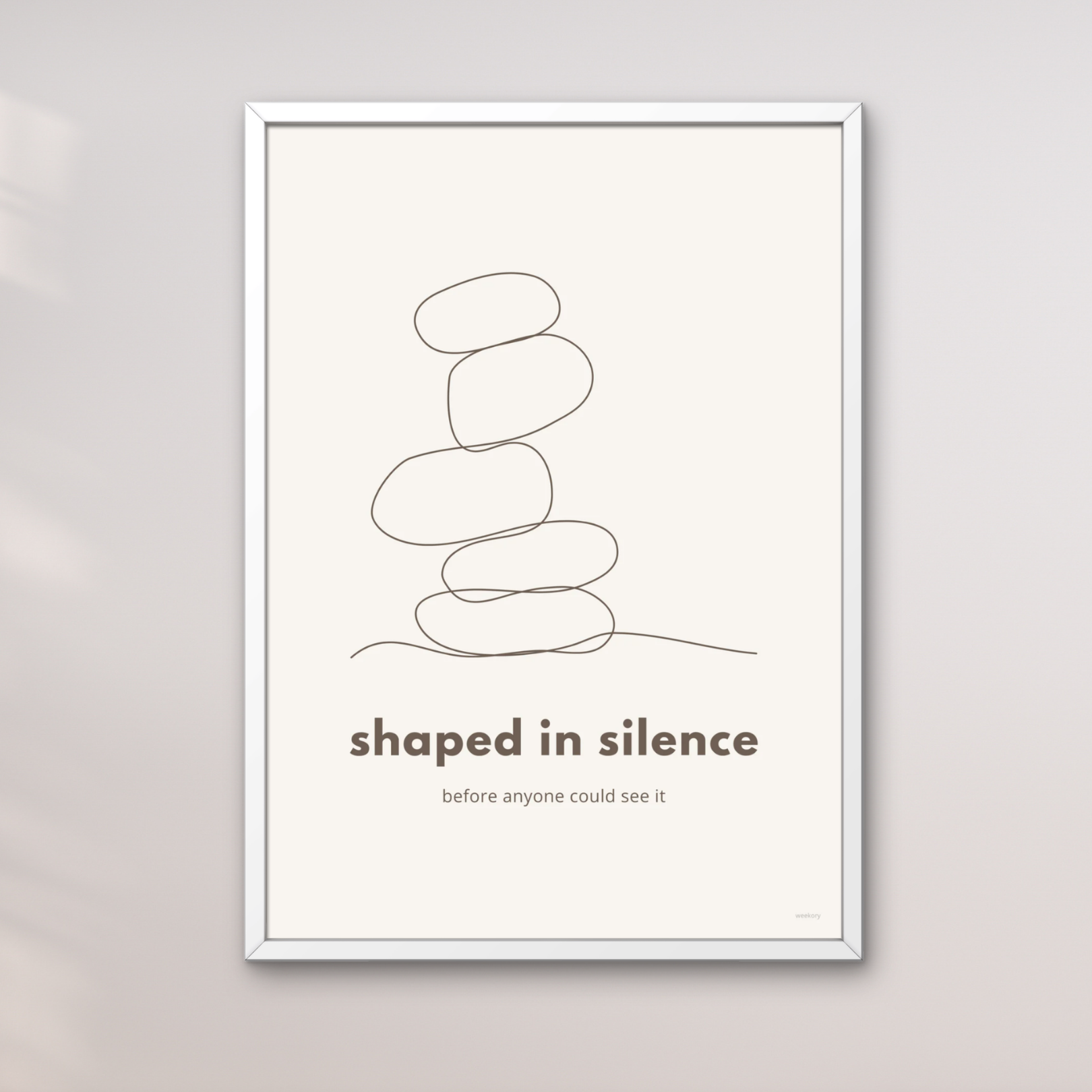 Shaped in silence