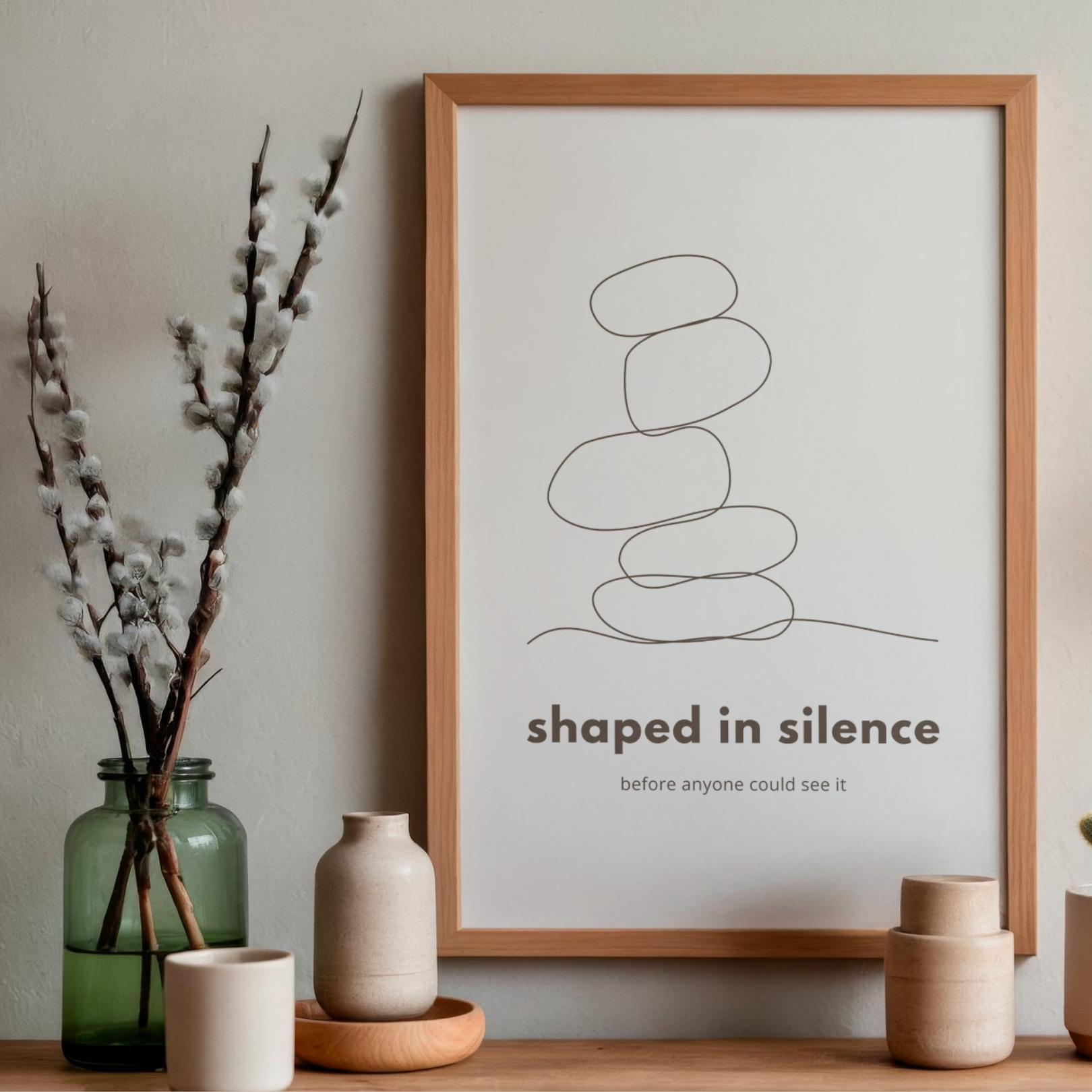 Shaped in silence