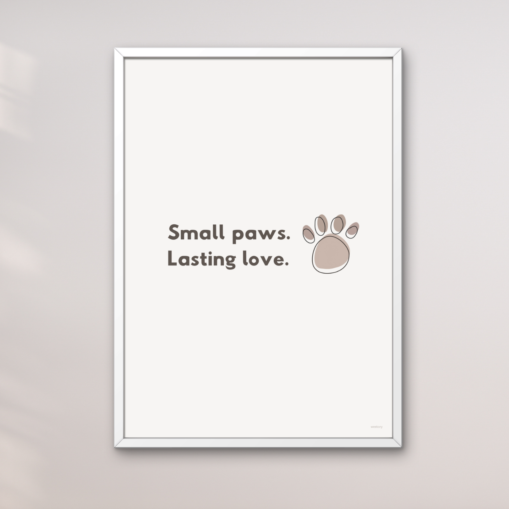 Small Paws. Lasting Love.