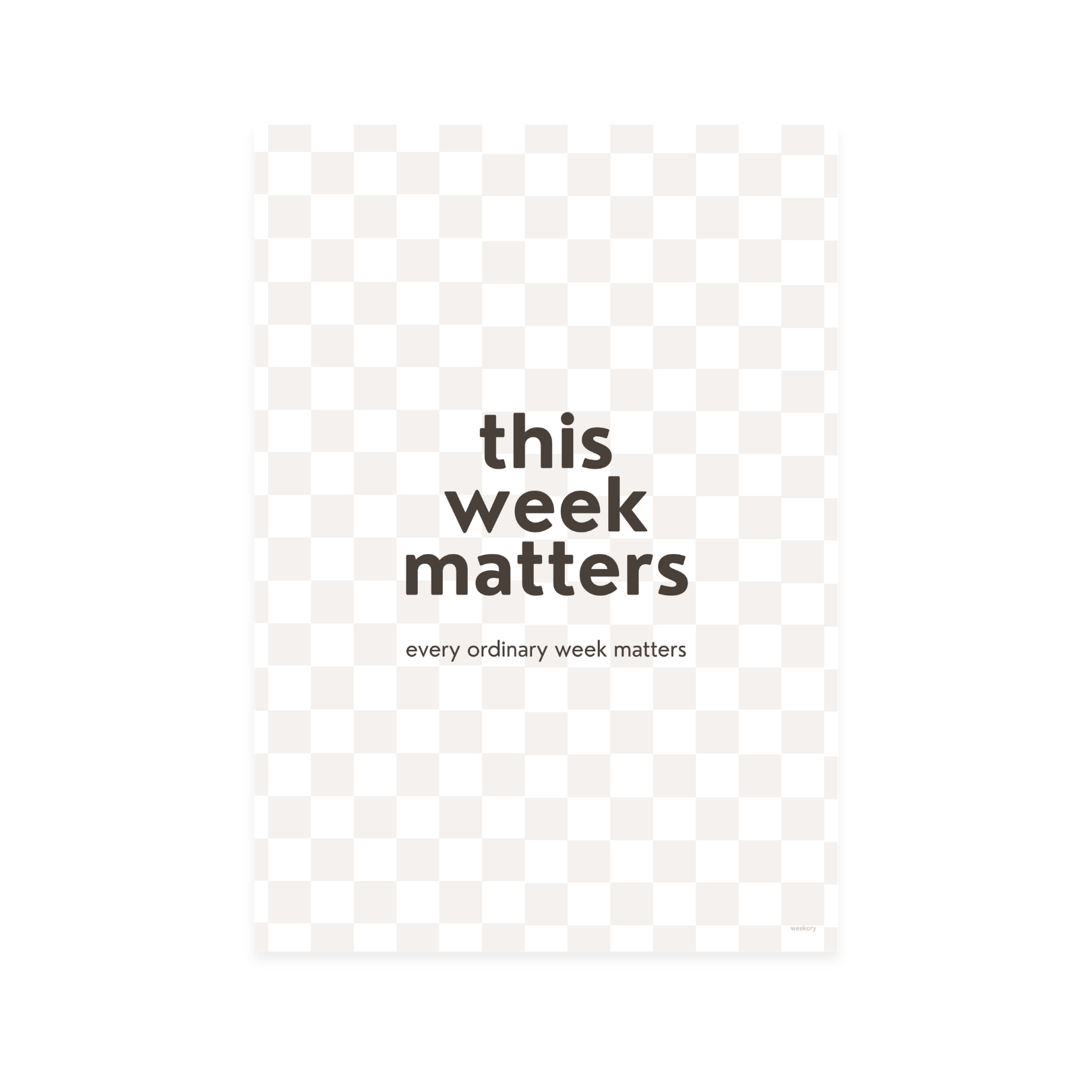 This week matters